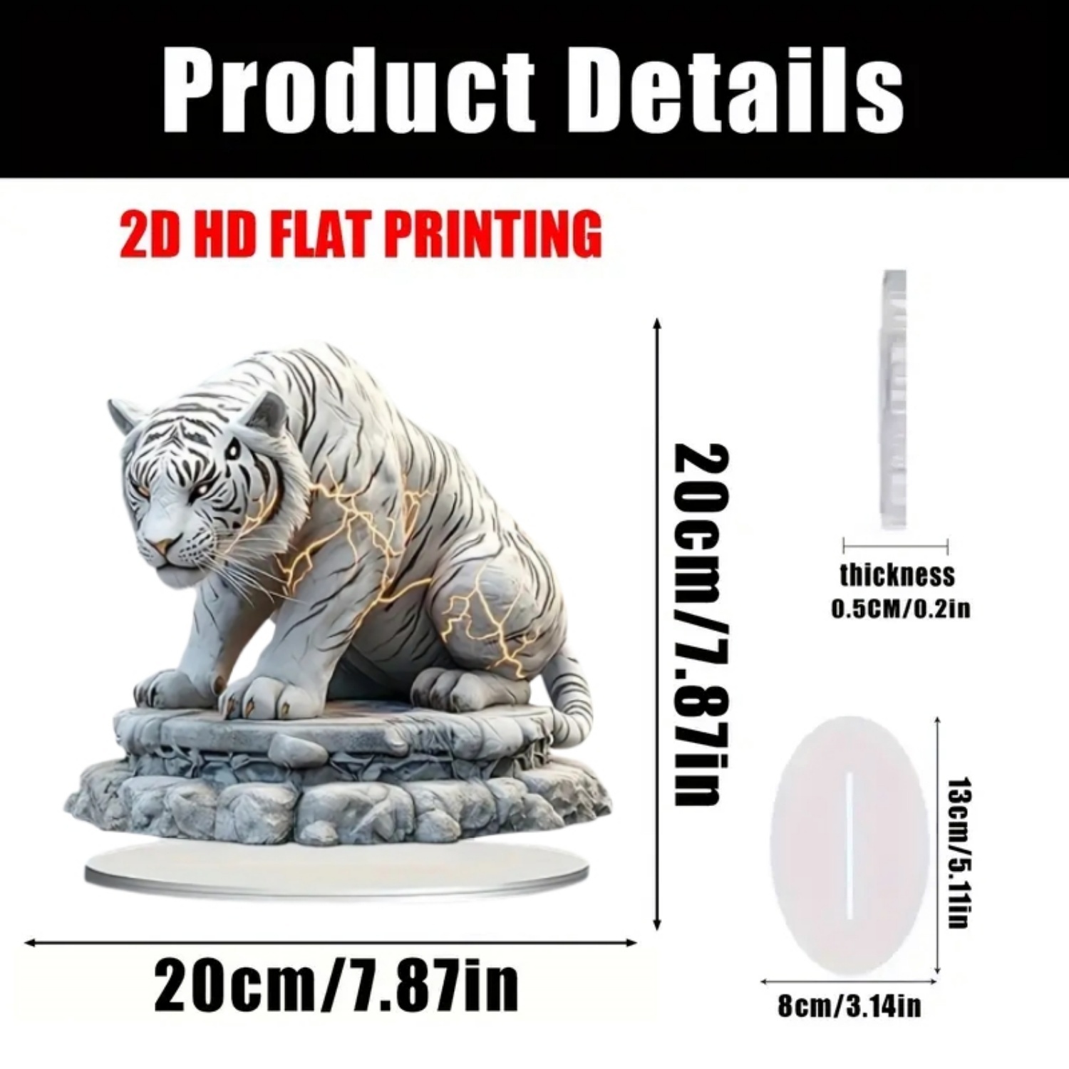 Two Tigers Statue,2D Flat Anim - Home Office For Two ulasan dan harga