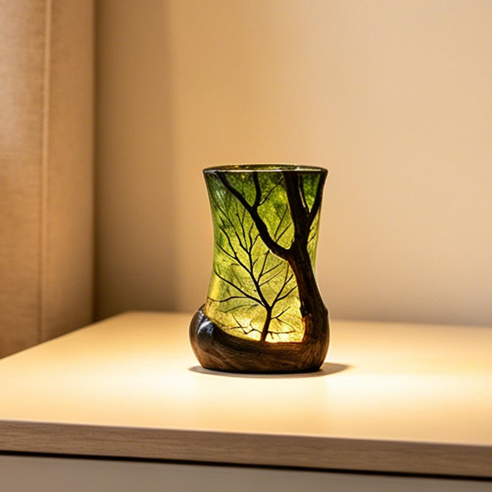 Bedside Table Lamp Forest Nigh - Home Office With Bookshelves ulasan dan harga