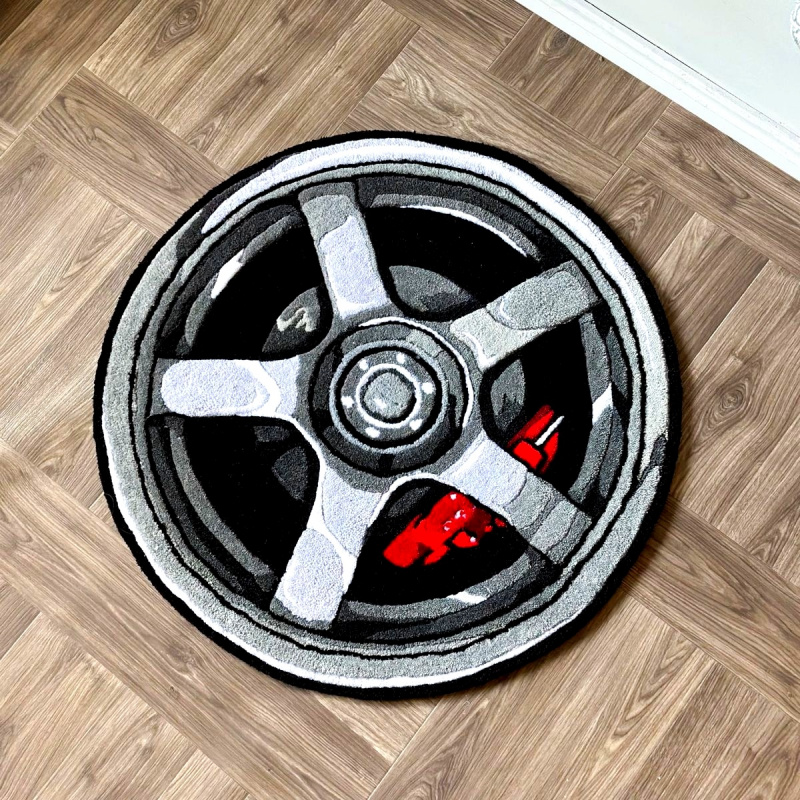 VIKAMA Car Wheel Rim Design Ro - Home Office Rug ulasan dan harga