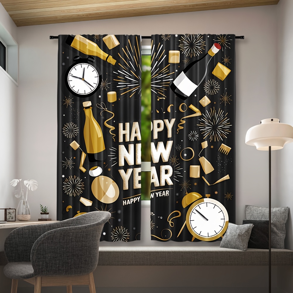 2pcs Happy New Year 2025 Conte - Home Office Rate 2025 ulasan dan harga