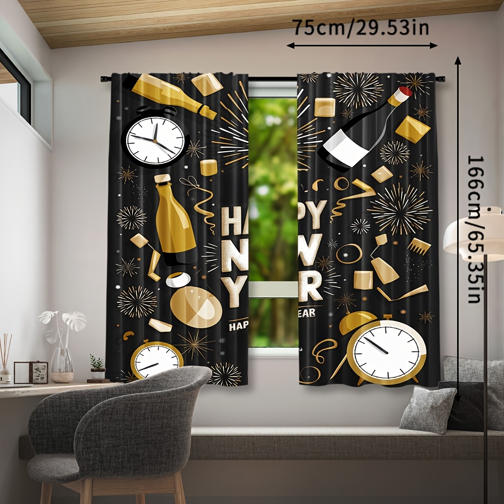 2pcs Happy New Year 2025 Conte - Home Office Rate 2025 ulasan dan harga