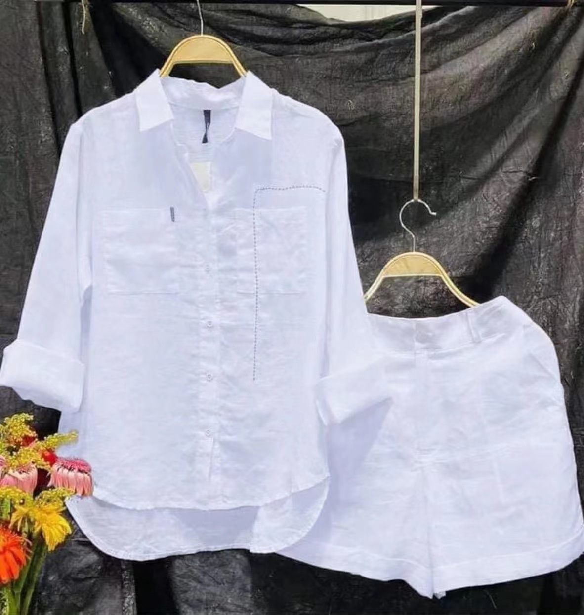 Fashion White Long Sleeve Shir - Home Office For Two ulasan dan harga