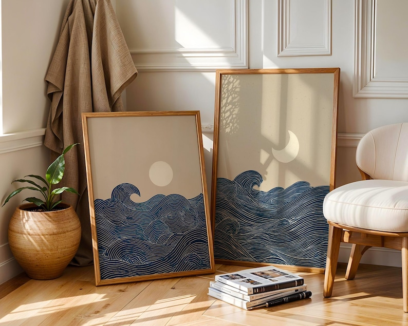2pcs Japandi Minimalist Moon C - Home Office For Two ulasan dan harga