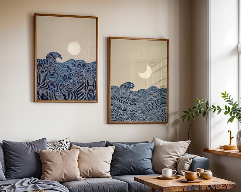 2pcs Japandi Minimalist Moon C - Home Office For Two ulasan dan harga
