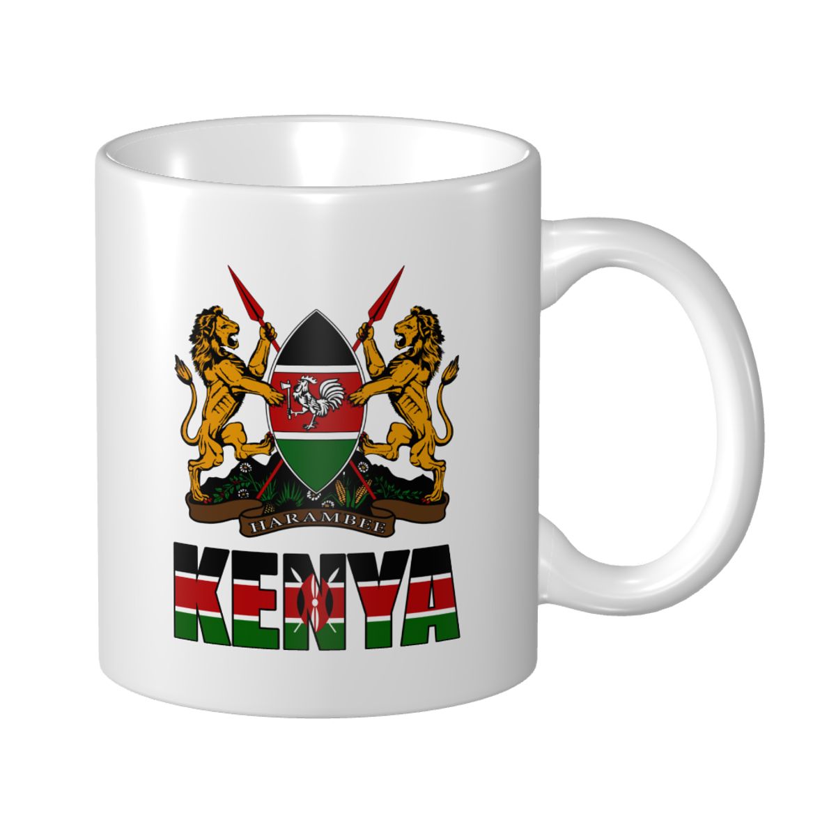 Mark Cup Mug Kenya Letter Flag - Home Office Kenya ulasan dan harga