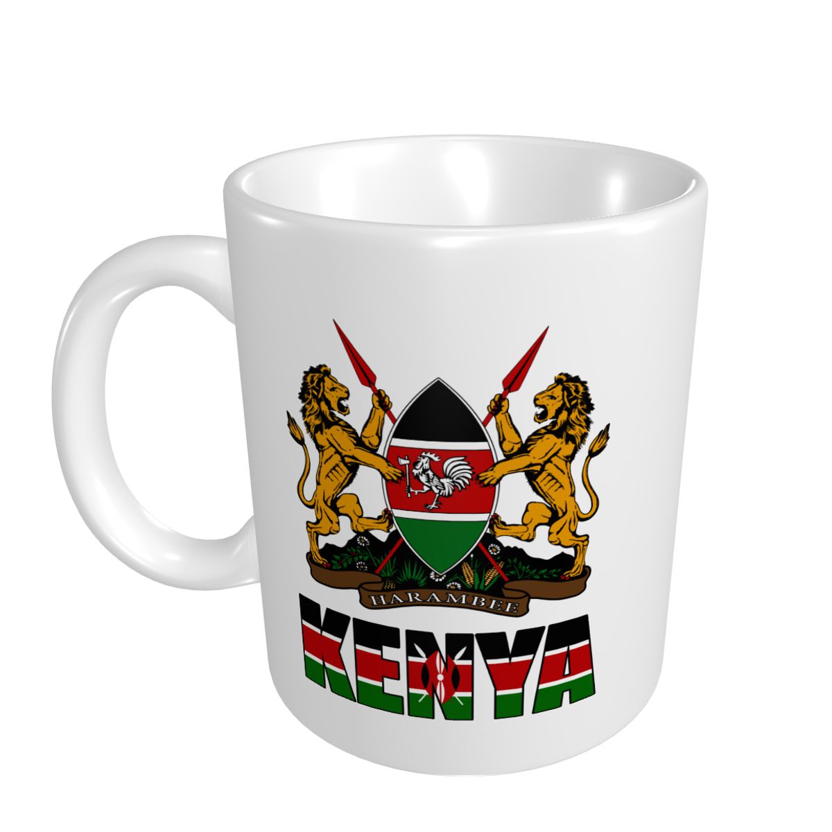 Mark Cup Mug Kenya Letter Flag - Home Office Kenya ulasan dan harga