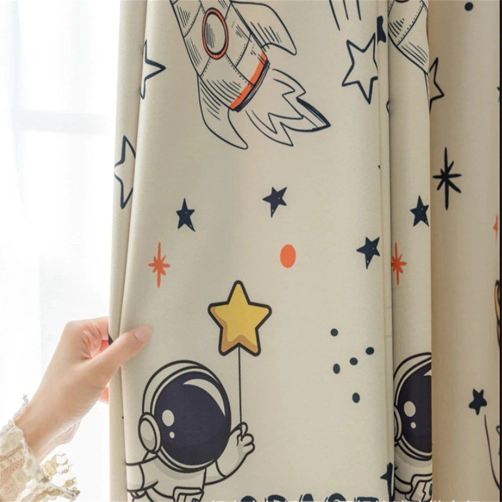 Vibrant Space Themed Window Bl - Home Office Rate 2025 ulasan dan harga