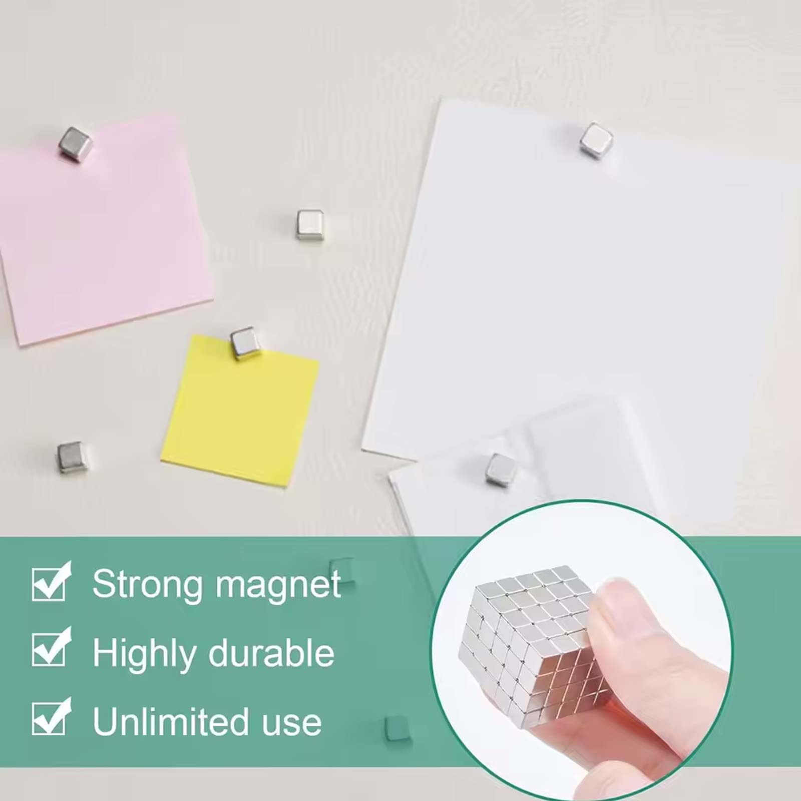 50/100 Pcs Small Square Magnet - Whiteboard Magnetic ulasan dan harga