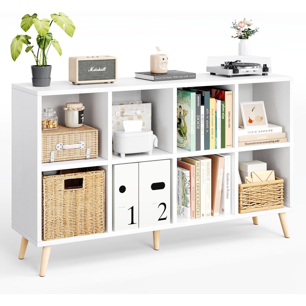 2 Tier Wooden Bookshelf with L - Home Office With Bookshelves ulasan dan harga