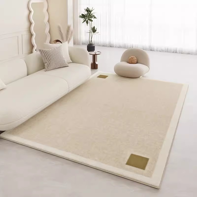 VIKAMA Light Luxury Cream Styl - Home Office Rug ulasan dan harga