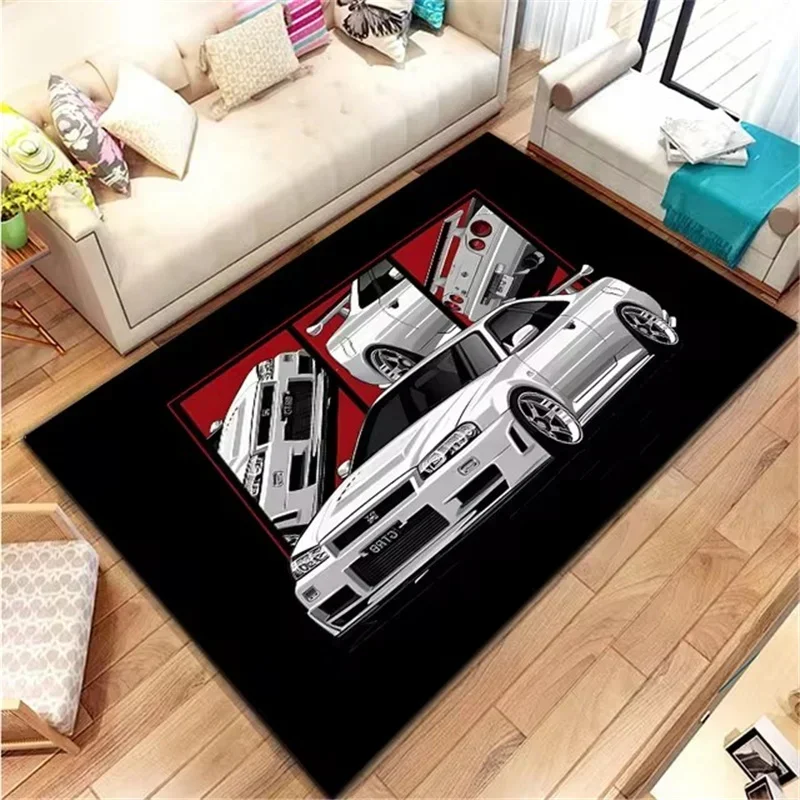 Classical Racing Car Printed C - Home Office Rug ulasan dan harga
