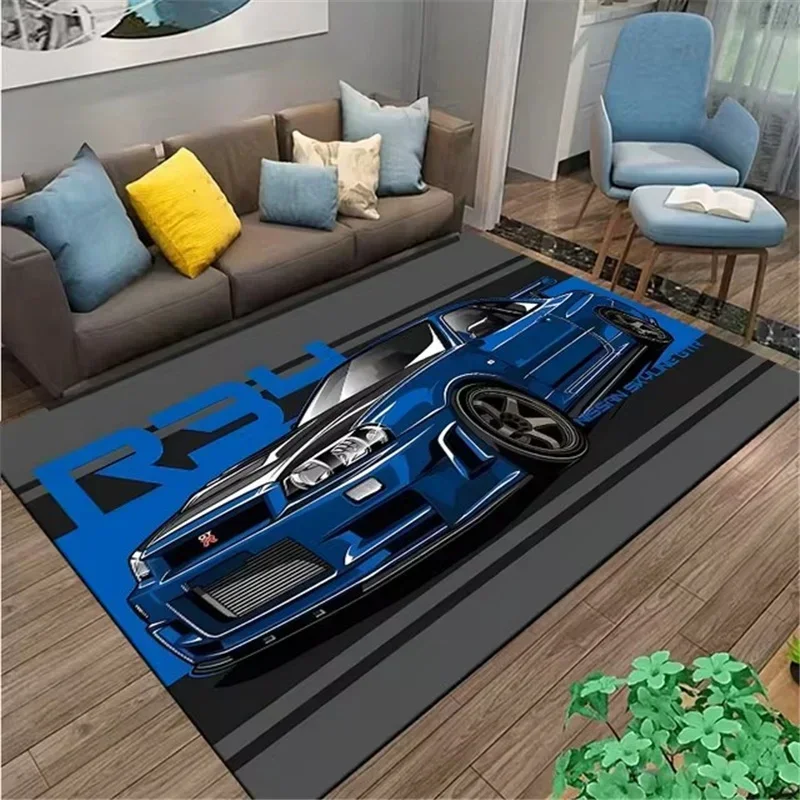Classical Racing Car Printed C - Home Office Rug ulasan dan harga