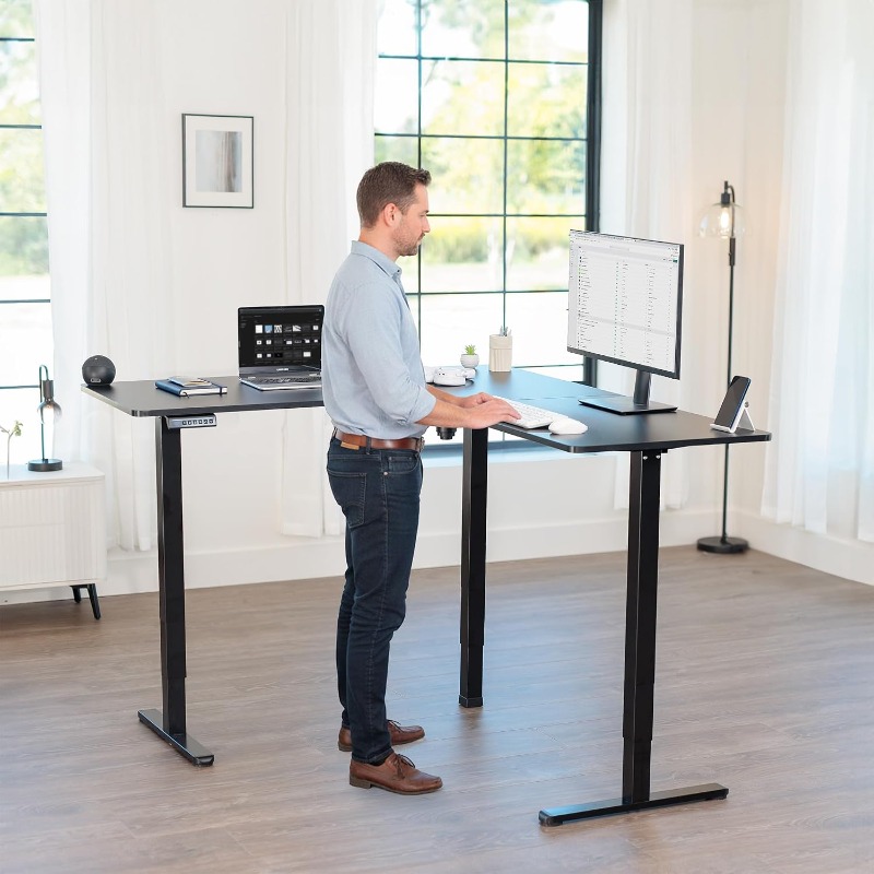 VIVO Corner Standing Desk Reve - Home Office Vivo ulasan dan harga