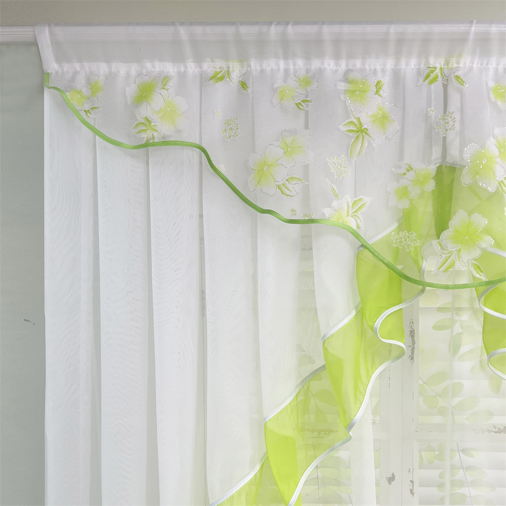 Blossom Print Sheer Curtains S - Home Office Romance ulasan dan harga