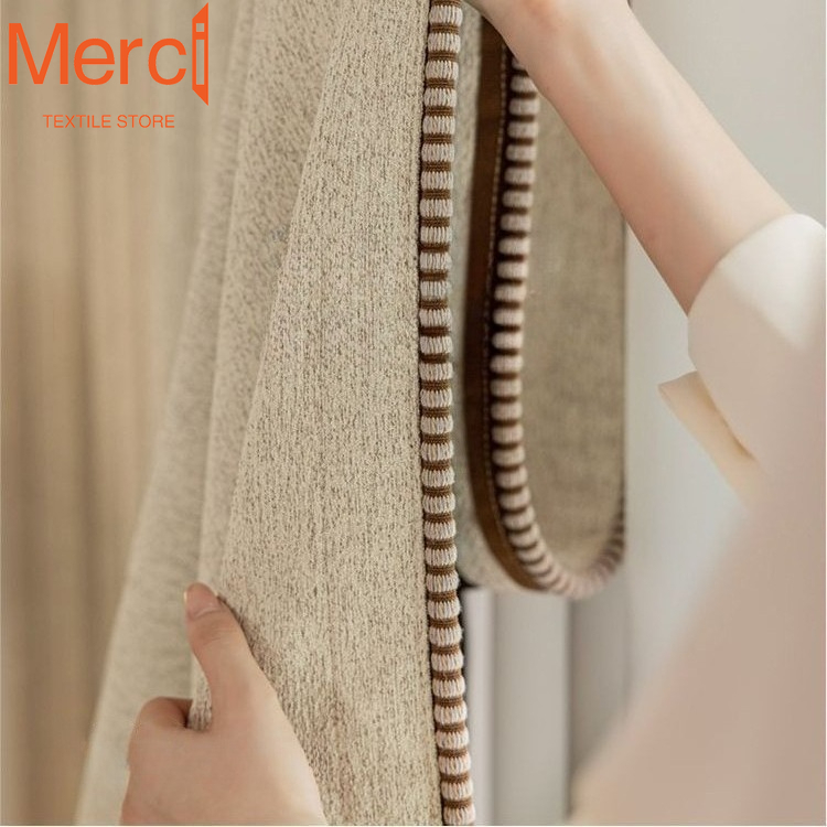 French Cotton and Linen Curtai - Home Office Rate 2025 ulasan dan harga