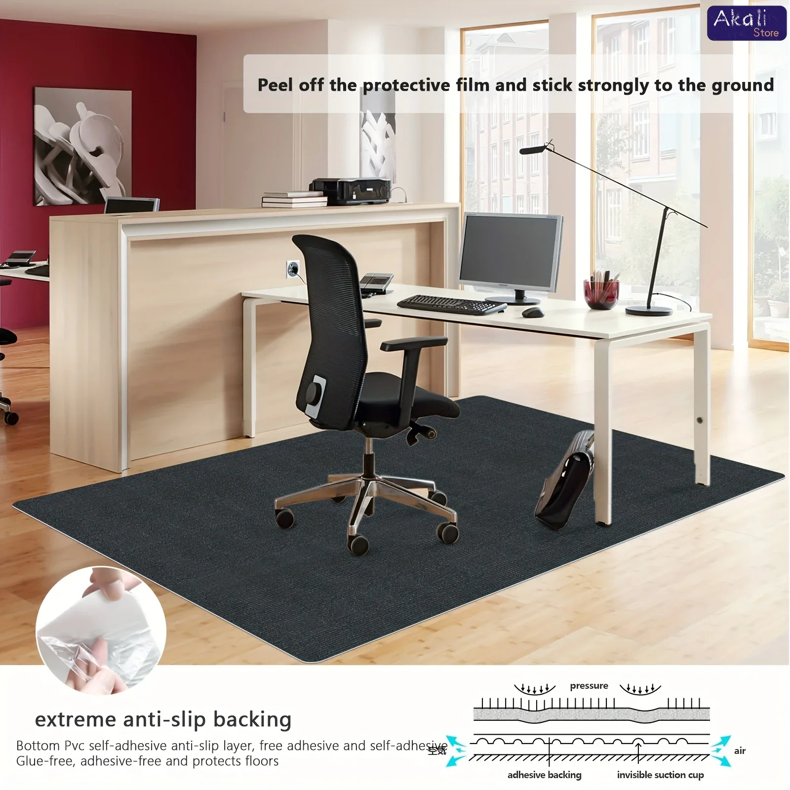 Large Size Office Chair Mat An - Home Office Rug ulasan dan harga