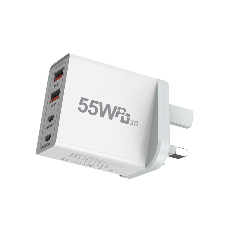 QC3.0 PD Quick Charger 55W Fas - Home Office Vivo ulasan dan harga