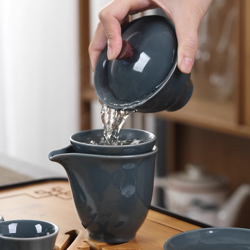 Geyao Kung Fu Tea Set for Home - Home Office Gif ulasan dan harga