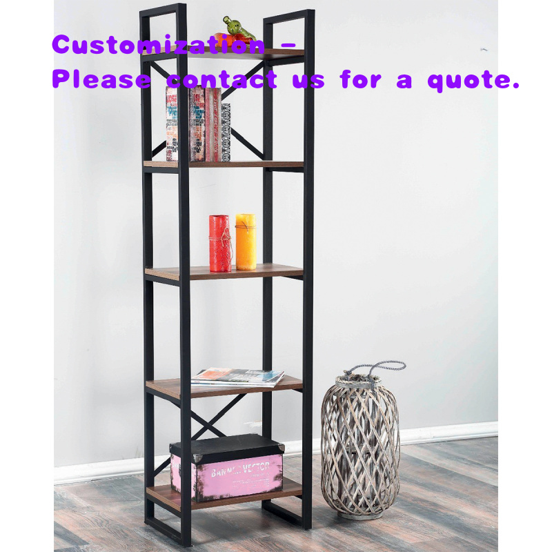 custom.Modern Industrial Metal - Home Office With Bookshelves ulasan dan harga