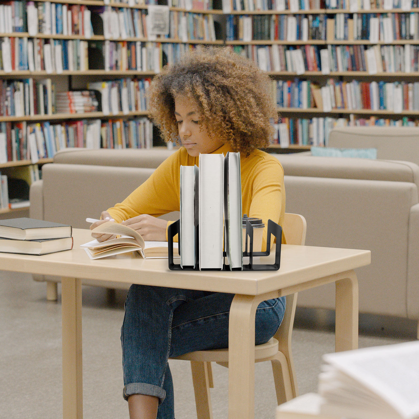 Multicompartment Desktop Book  - Home Office With Bookshelves ulasan dan harga