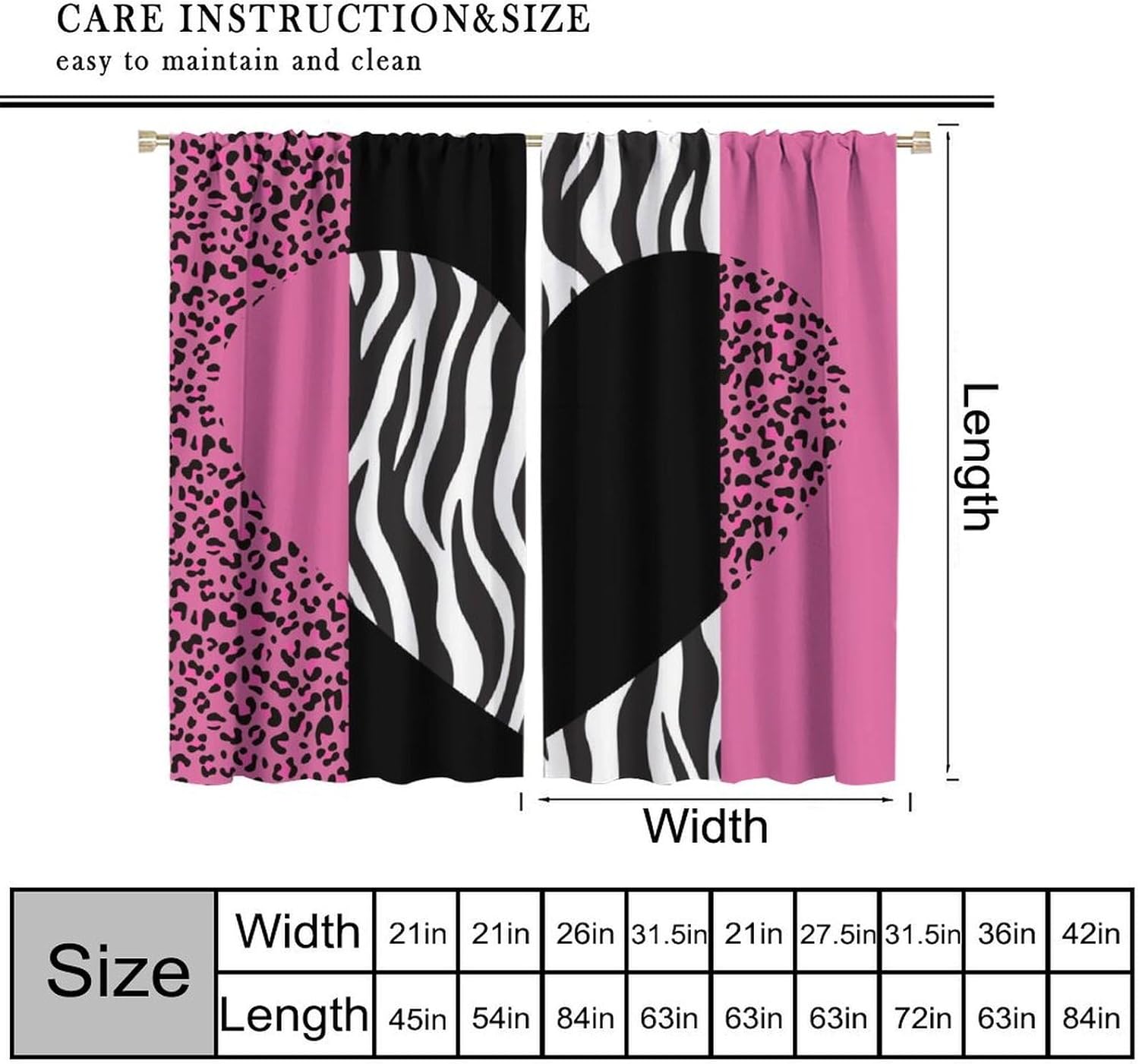 Art Wild Animal Skin Curtain，V - Home Office Romance ulasan dan harga
