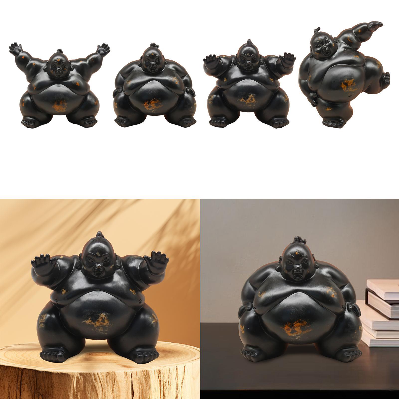 Sumo Statue Housewarming Gift  - Home Office With Bookshelves ulasan dan harga