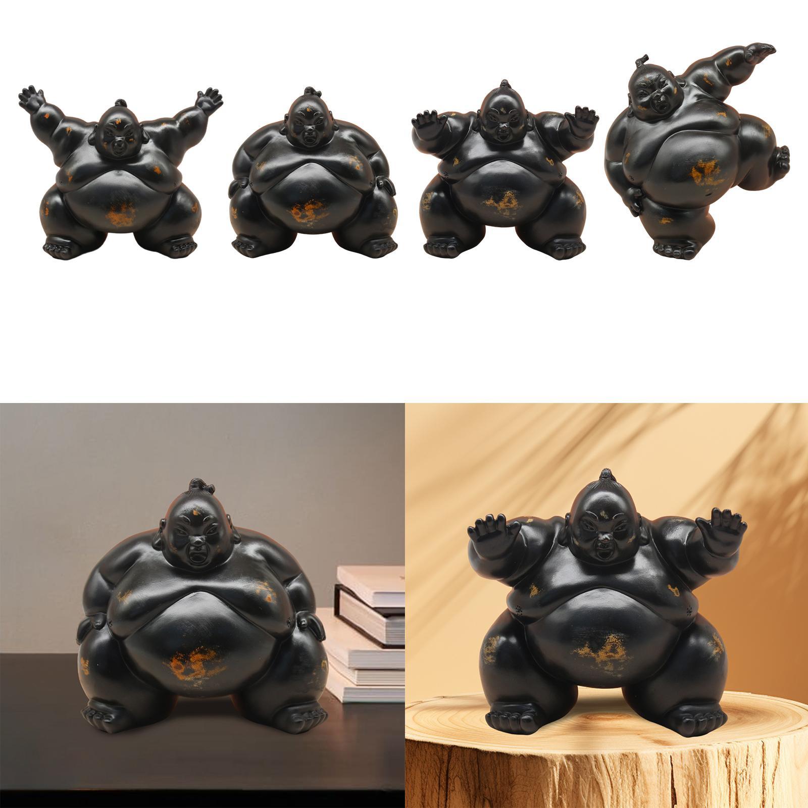 Sumo Statue Housewarming Gift  - Home Office With Bookshelves ulasan dan harga