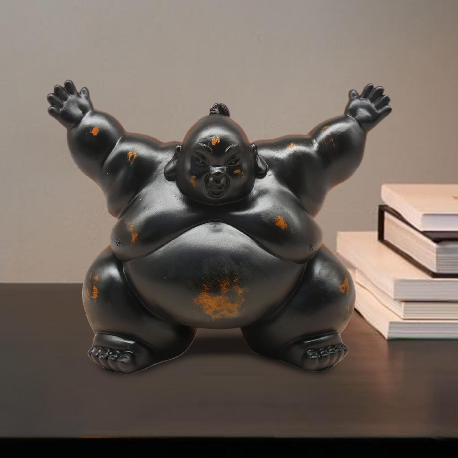 Sumo Statue Housewarming Gift  - Home Office With Bookshelves ulasan dan harga
