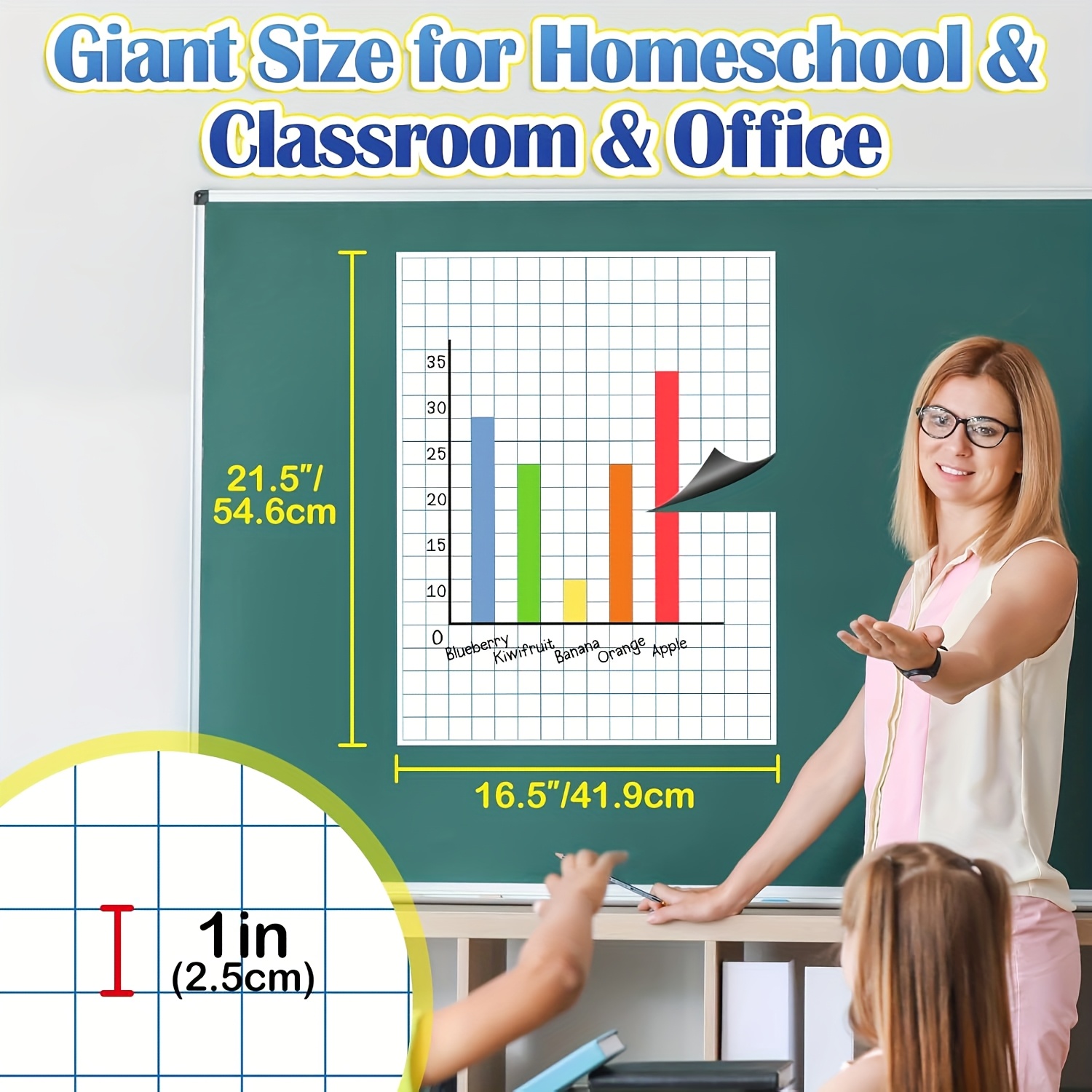 Large Magnetic Grid Writing Bo - Whiteboard Magnetic ulasan dan harga