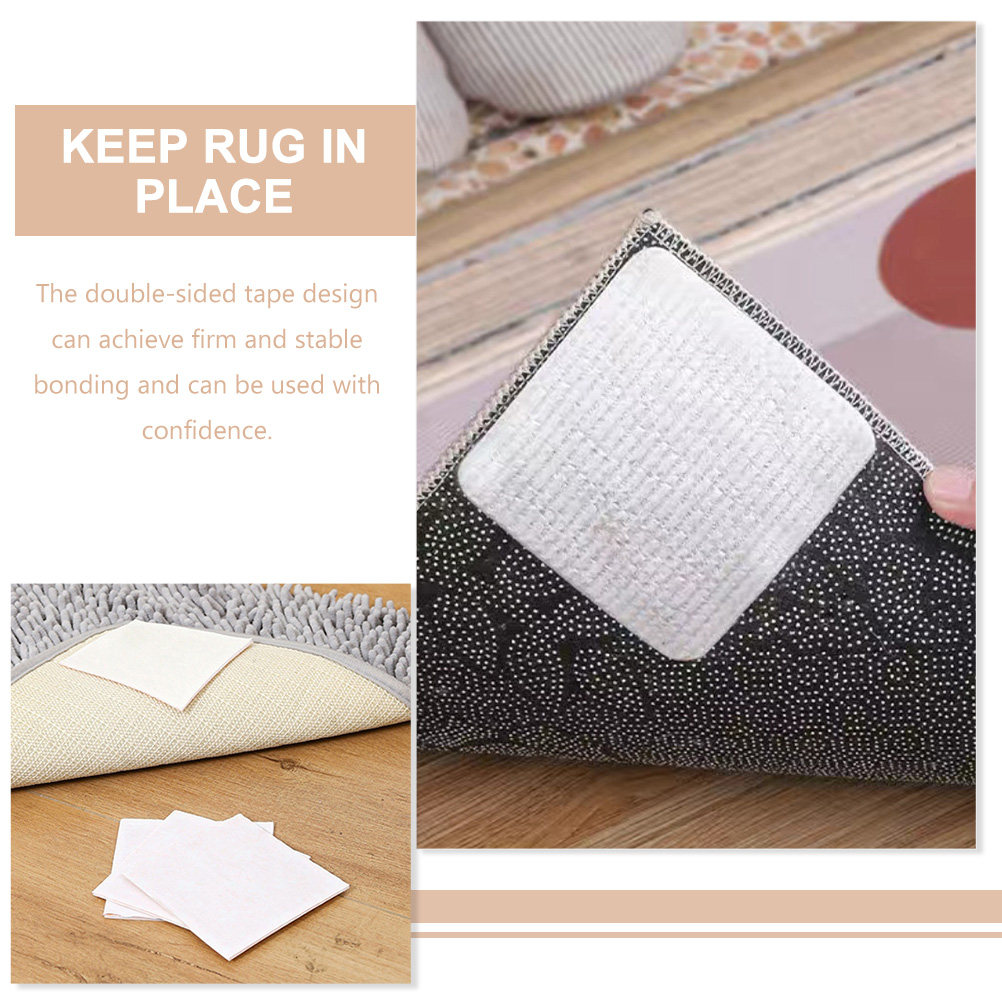 4Pcs Easy-Apply Rug Tape Non-S - Home Office Rug ulasan dan harga