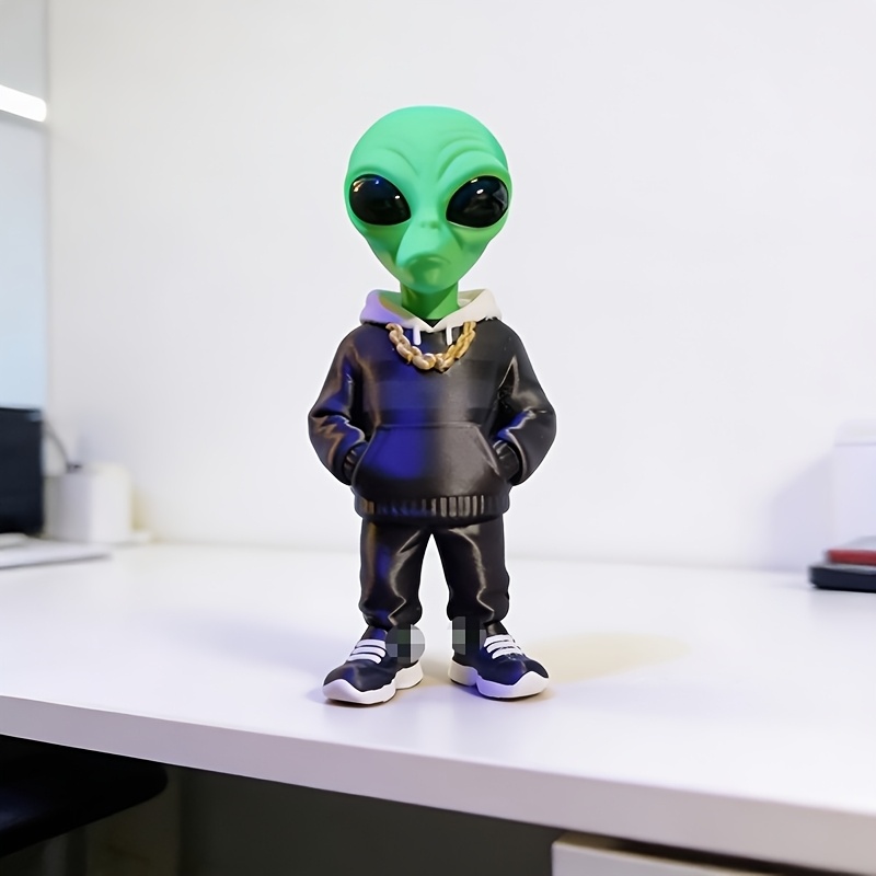 1 Piece Green Alien Figure wit - Home Office With Bookshelves ulasan dan harga