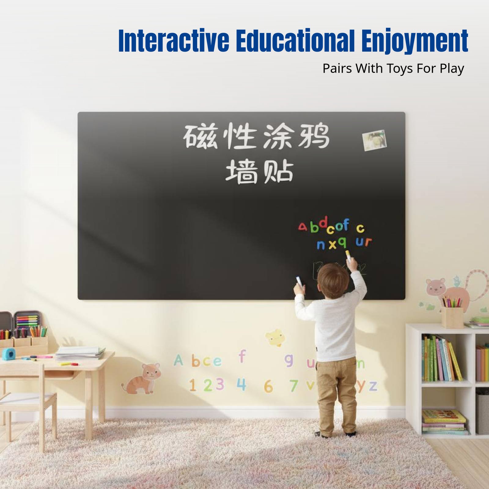 Whiteboard Wall Sticker for Ki - Whiteboard Magnetic ulasan dan harga