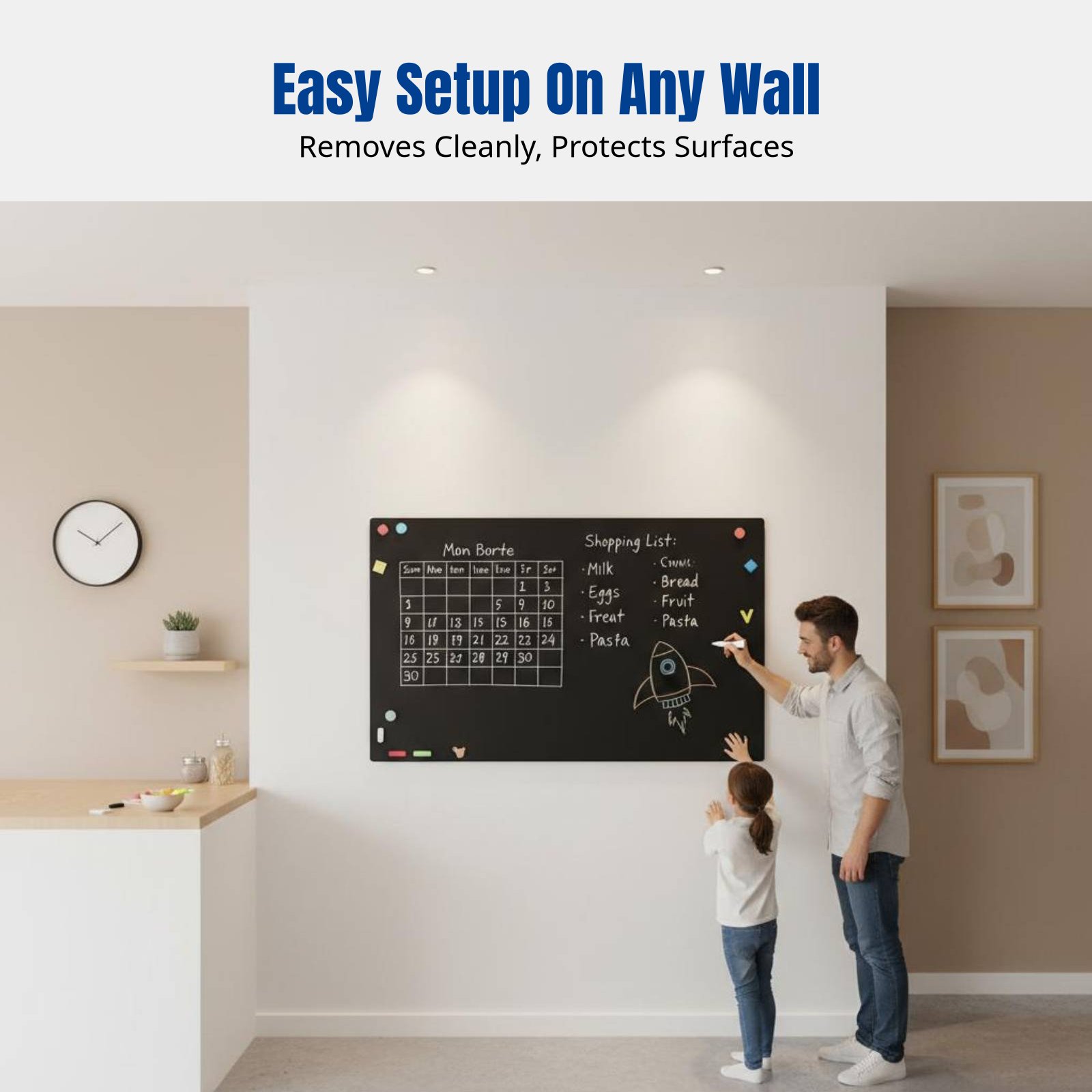 Whiteboard Wall Sticker for Ki - Whiteboard Magnetic ulasan dan harga
